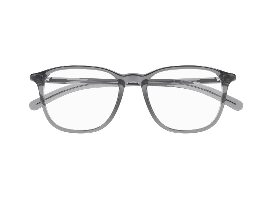Montblanc Mb0386o Grey Translucent Acetate Square Eyeglasses