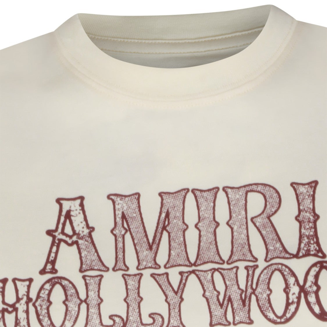 Amiri Ivory Cotton T-Shirt