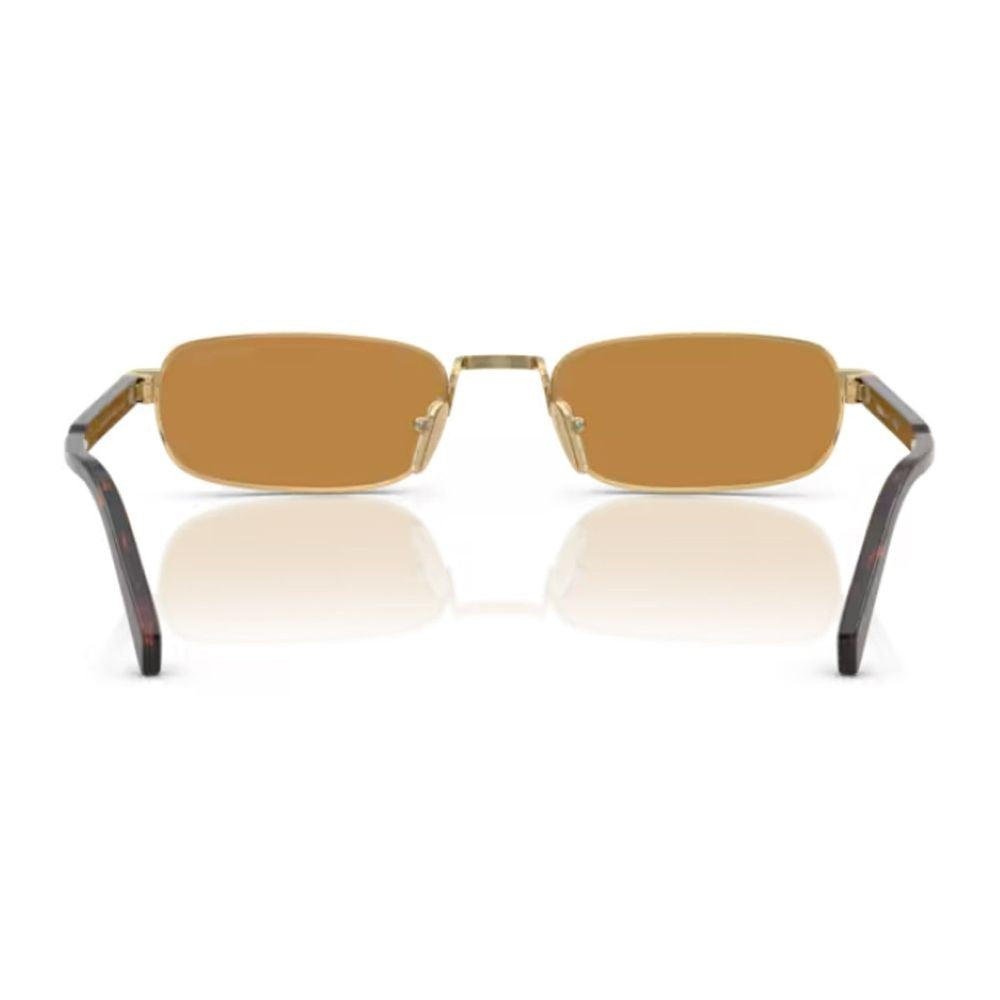 Prada Pr B54s Gold-Metal Oval Frame Sunglasses