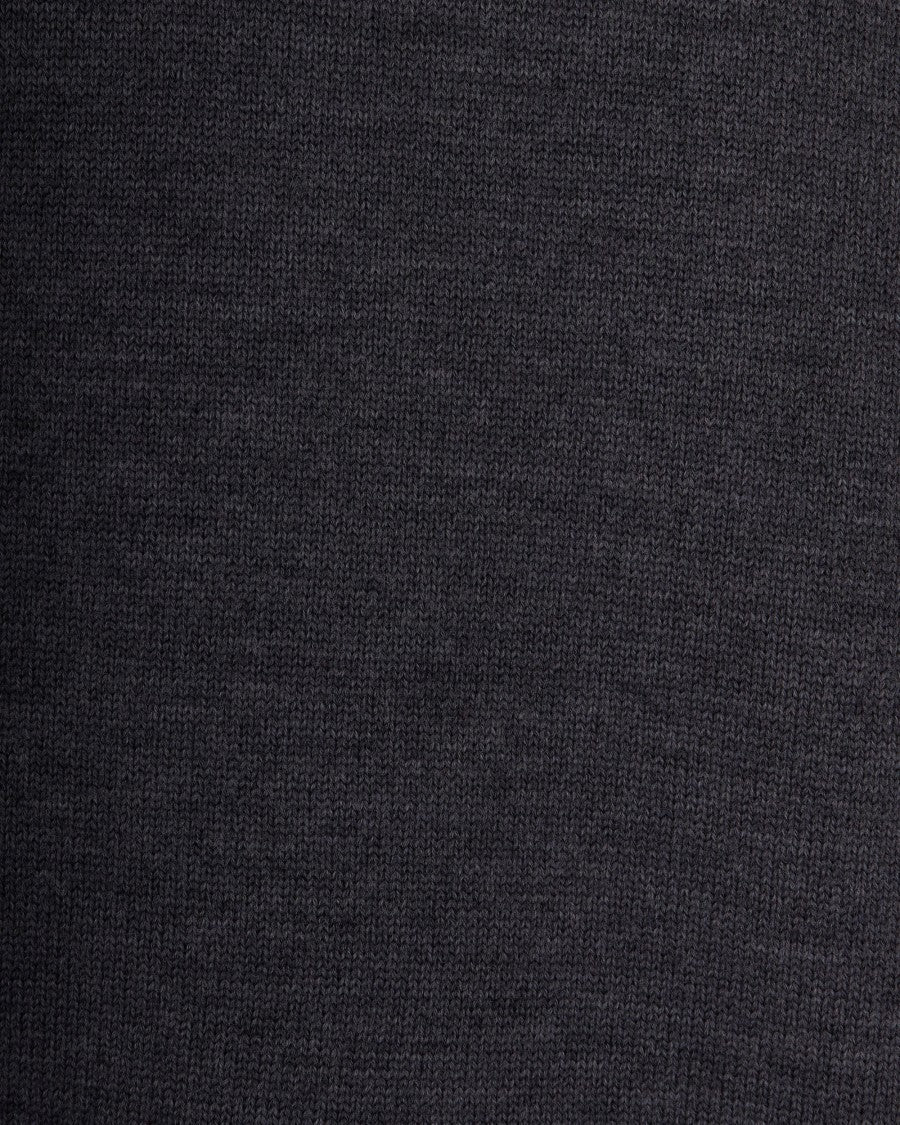Paolo Pecora Fine Grey Virgin Wool High Neck Sweater