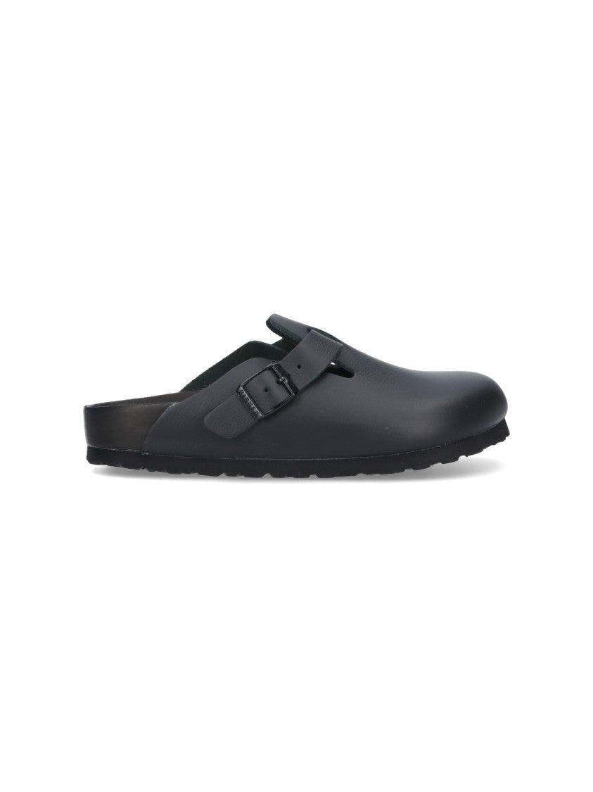 Birkenstock "Boston" Mules – Black