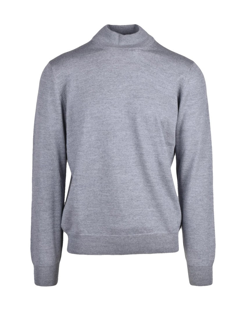Gran Sasso Turtleneck Sweater In Fine-Knit Virgin Wool