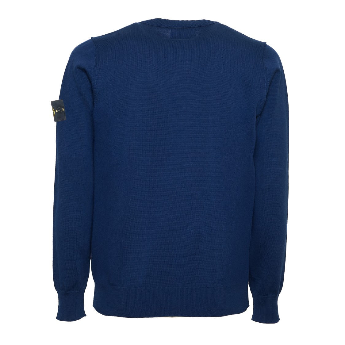 Stone Island Organic Cotton Crew Neck Sweater With Iconic Badge