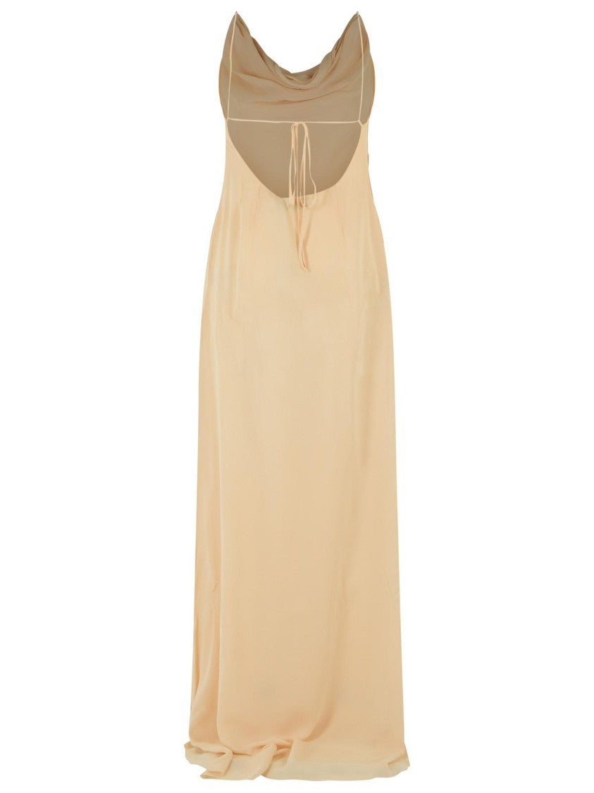 Blumarine Cream Viscose Dress