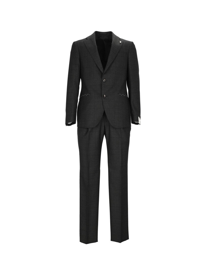 Luigi Bianchi Sartoria Black Drop 7 Checkered Suit