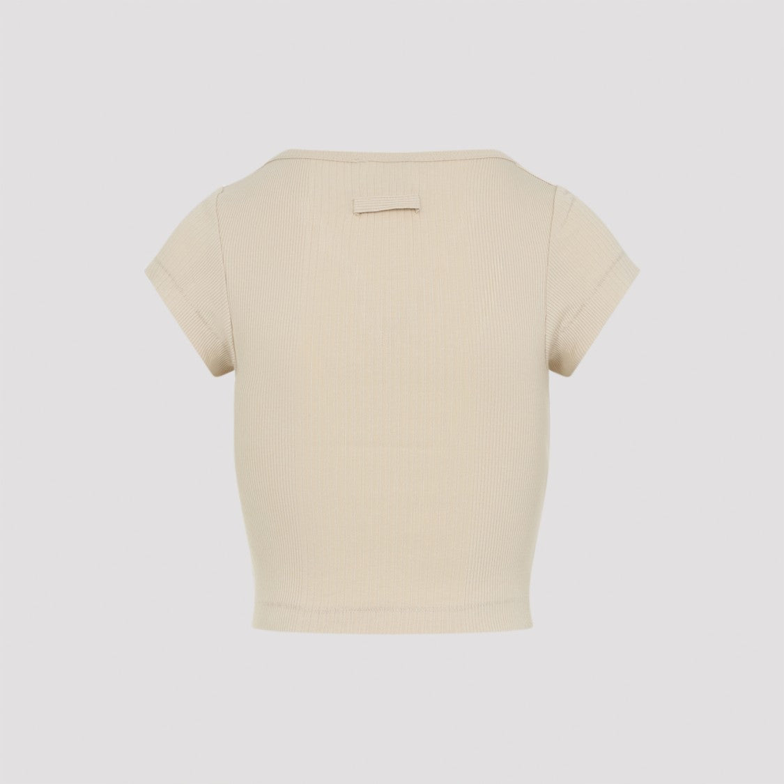 Jean Paul Gaultier Ribbed Short-Sleeved Crop Top