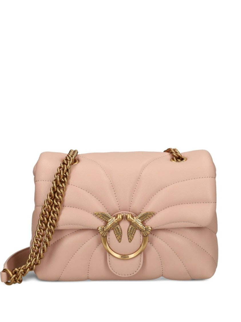 Pinko Quilted Leather Shoulder Bag