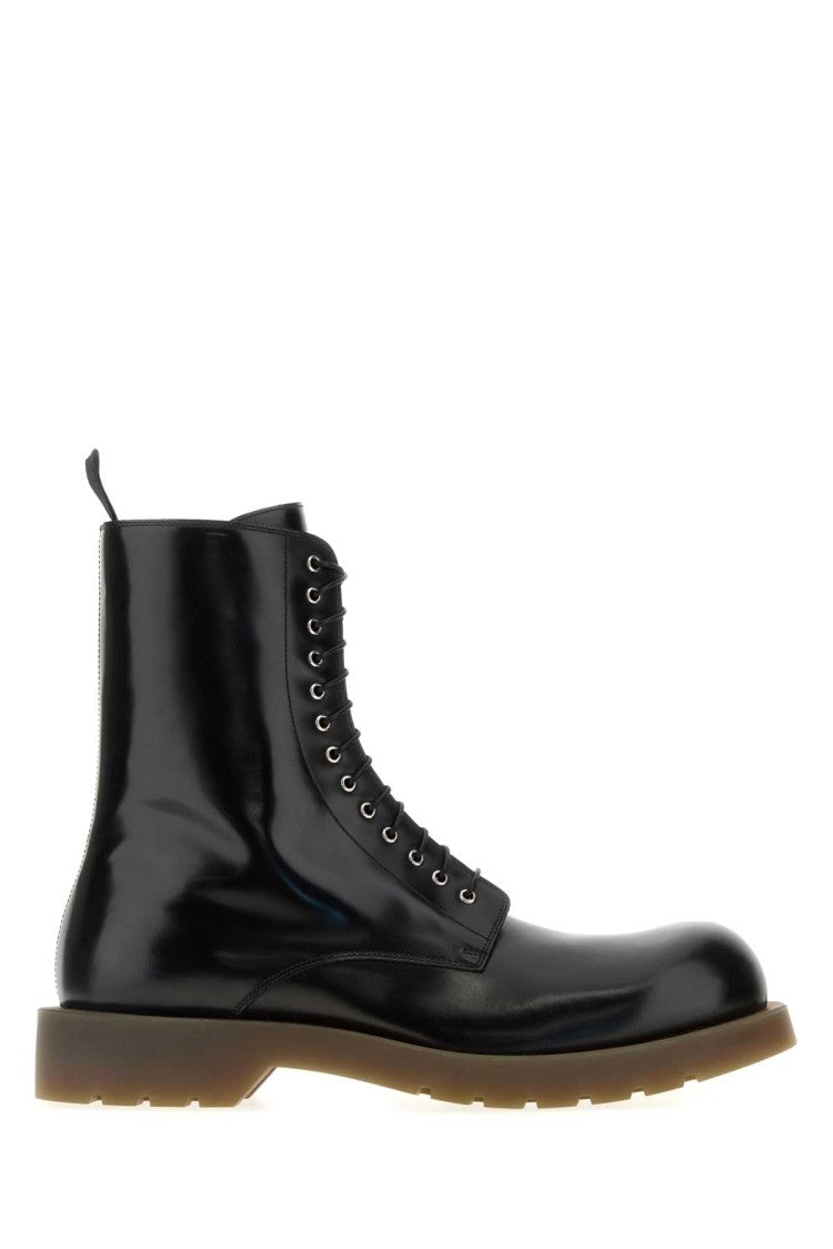Jil Sander Black Leather Ankle Boots