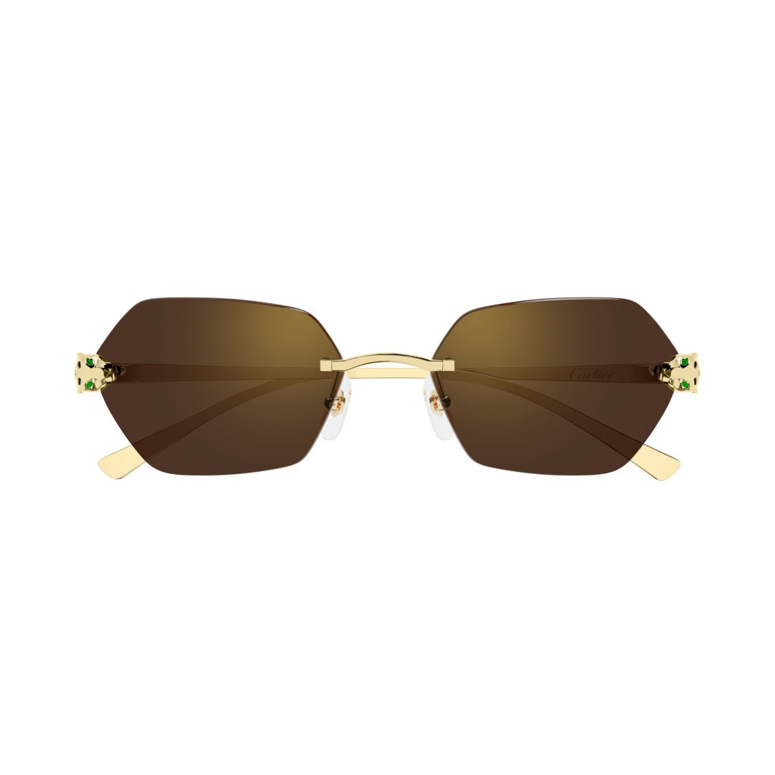 Cartier Ct0636s Hexagonal Rimless Sunglasses