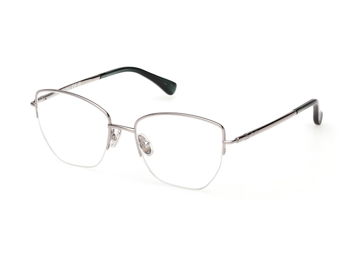 Max Mara Dark Green Mm5234 Geometric Metal Eyeglasses