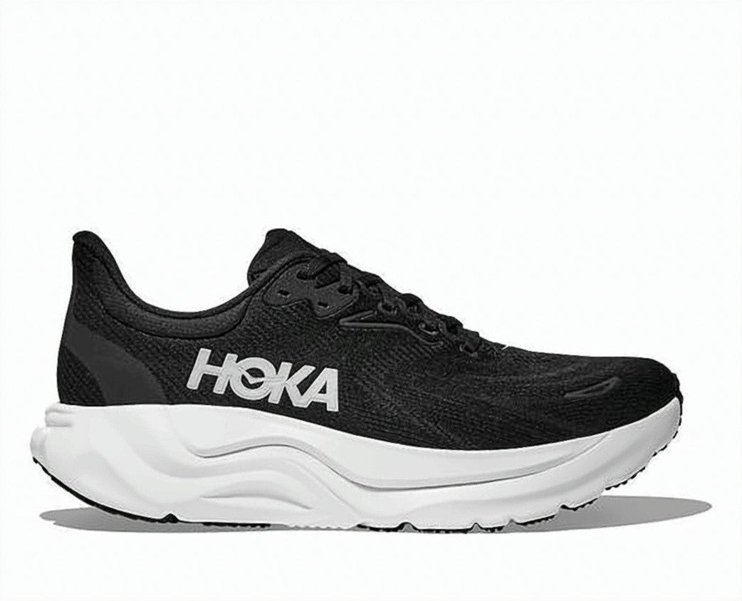 Hoka Black Mesh Sneakers With Sculpted White Sole