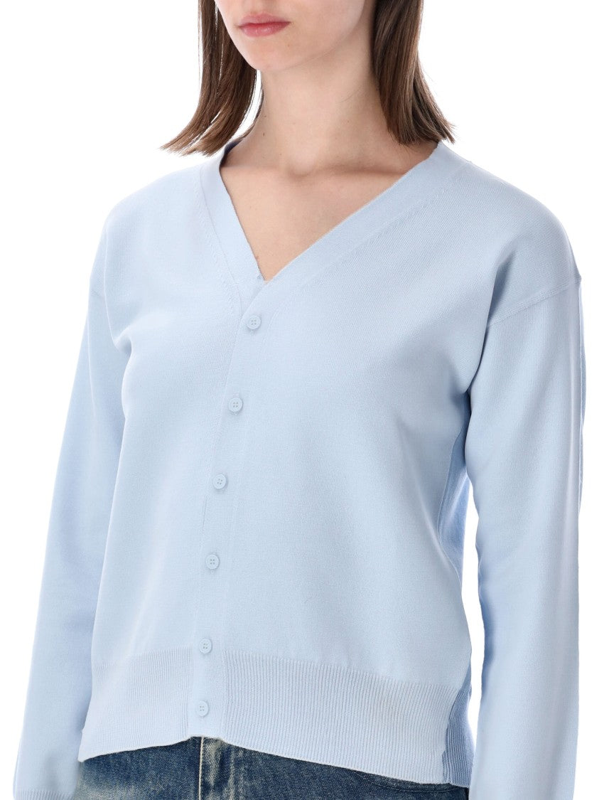 Mm6 By Maison Margiela Cardigan Pressed Light Blue Cardigan