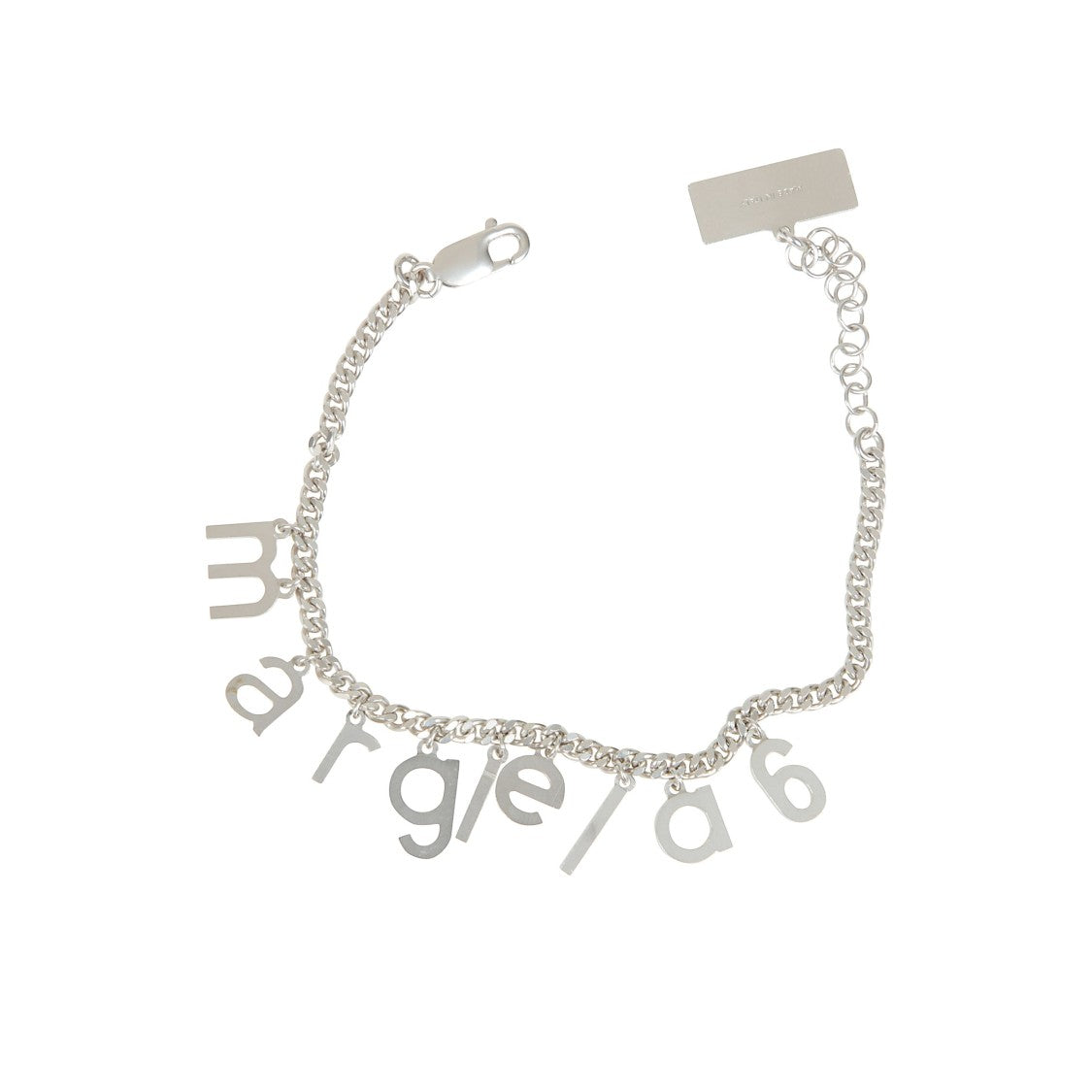 Mm6 By Maison Margiela Silver Logo Chain Bracelet