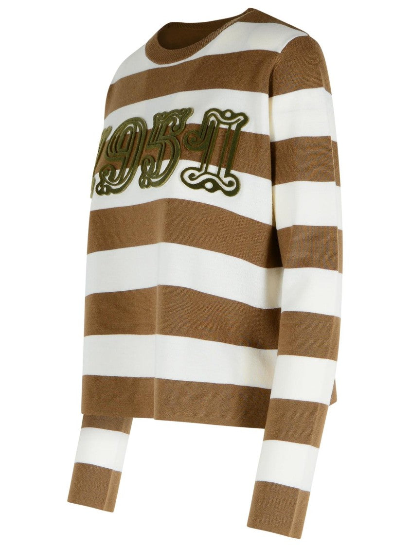 Max Mara 'Viterbo' Virgin Wool Hazelnut Sweater