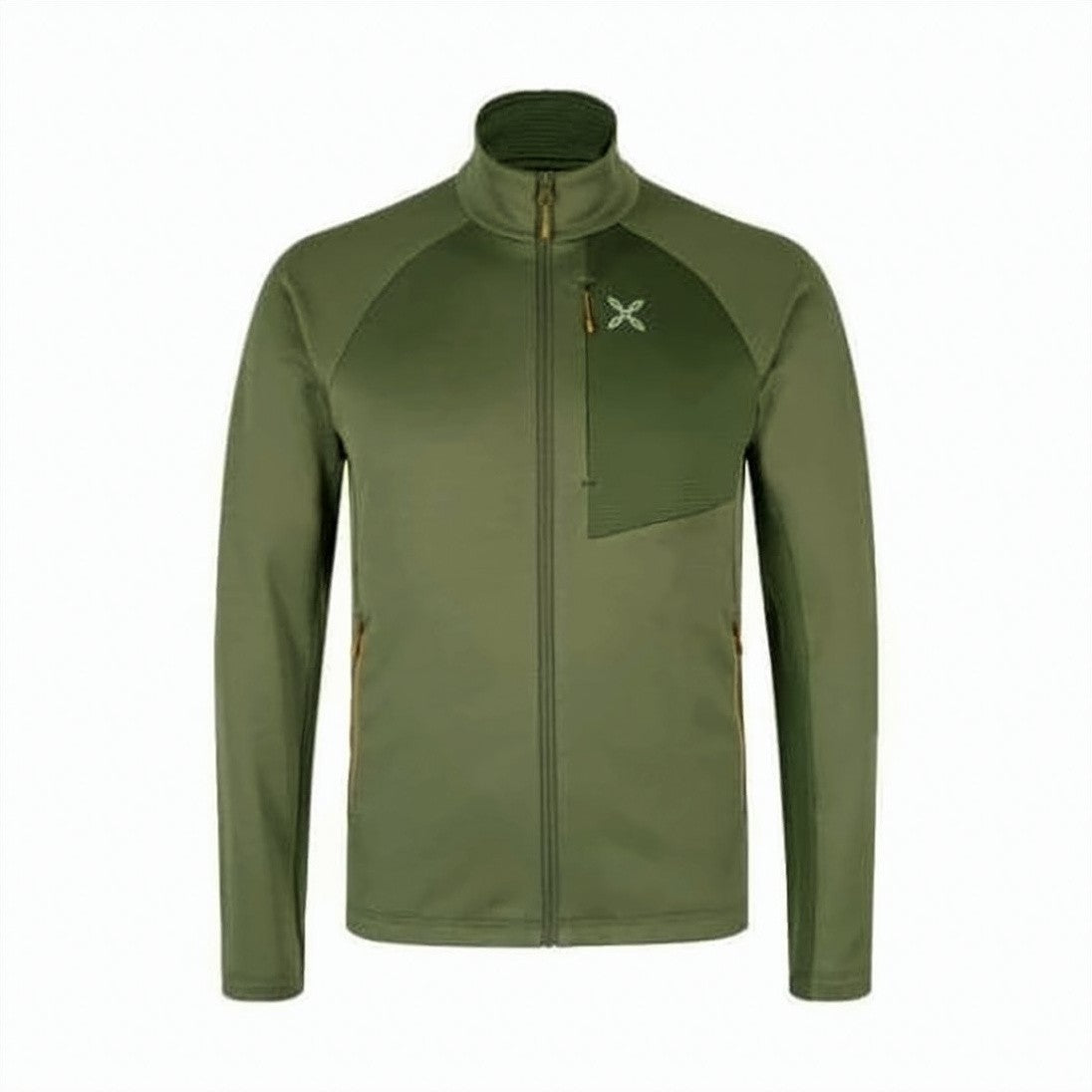 Montura Fitted Green Active Jacket With High Collar