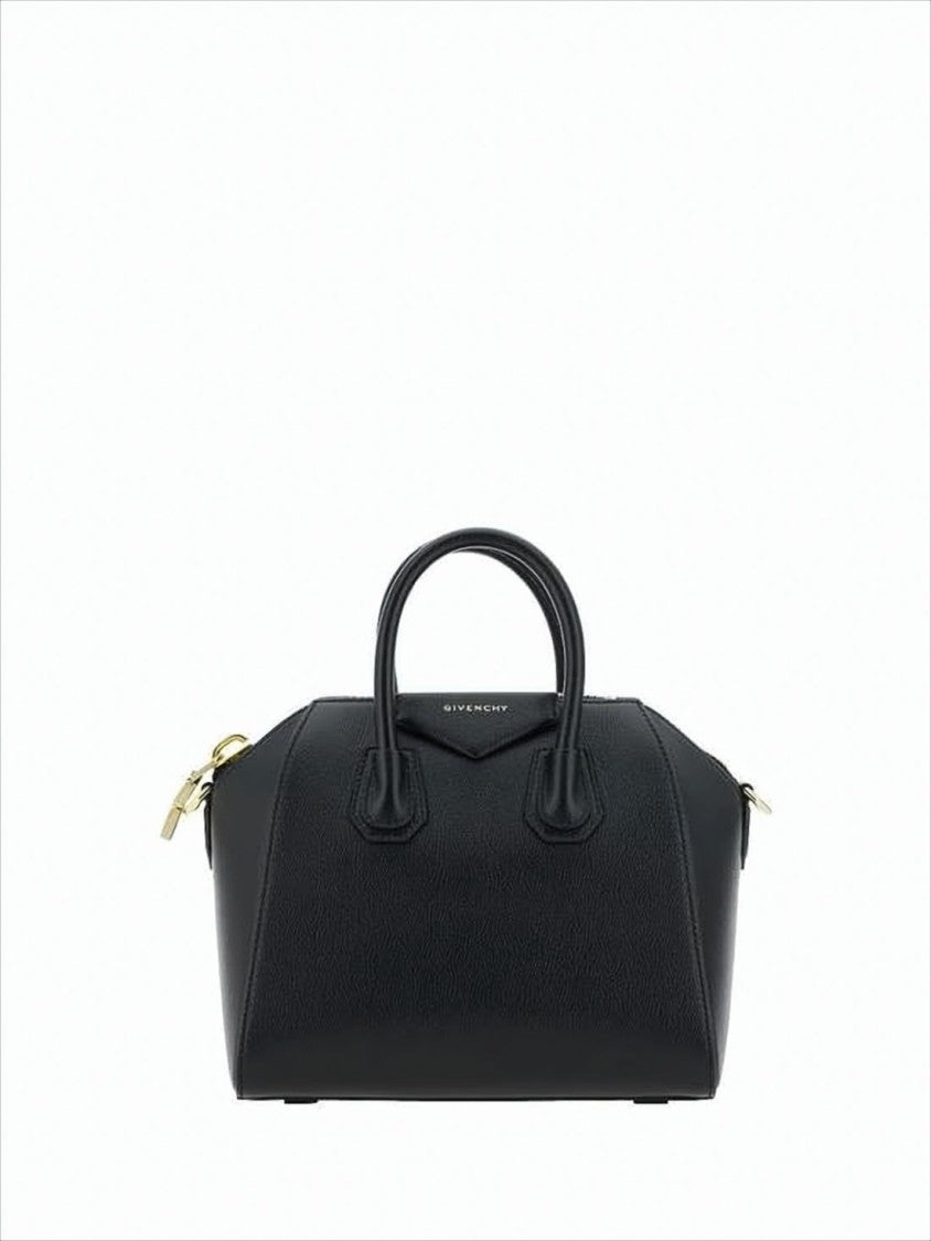 Givenchy Textured Calf Leather Tote Bag With Gold-Tone Accents