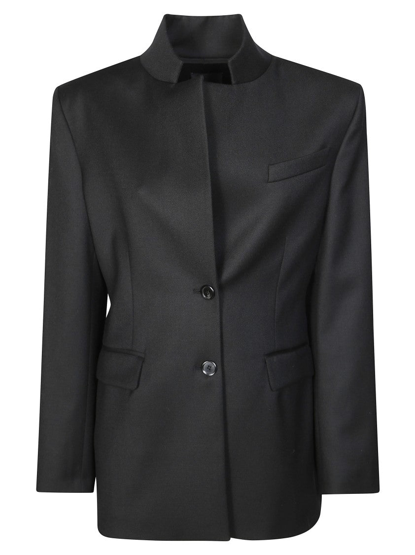 Pinko Tailored Flannel Jacket With Classic Collar