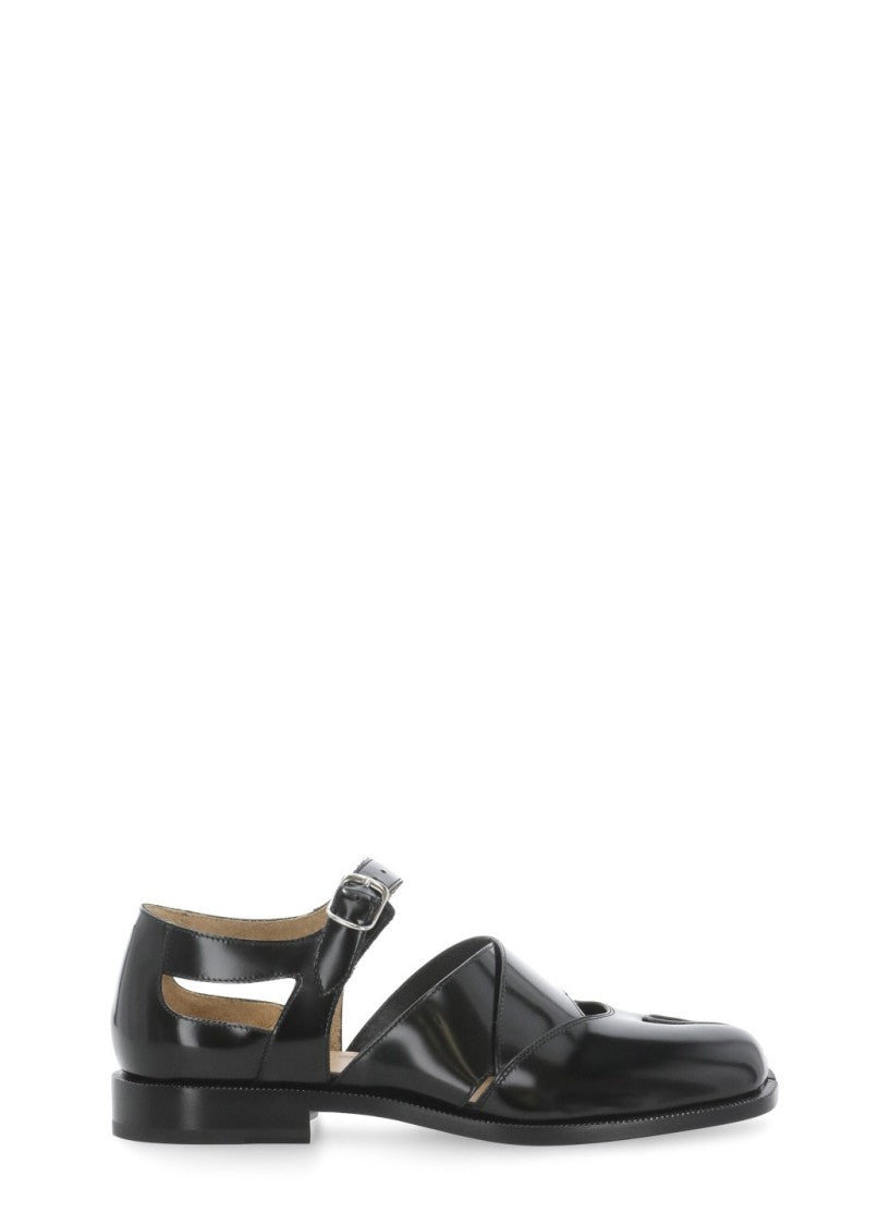 Maison Margiela Black Tabi Cut-Out Sandals