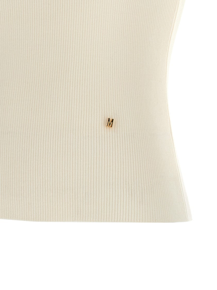 Moschino Sleeveless Silk Blend Knit Top