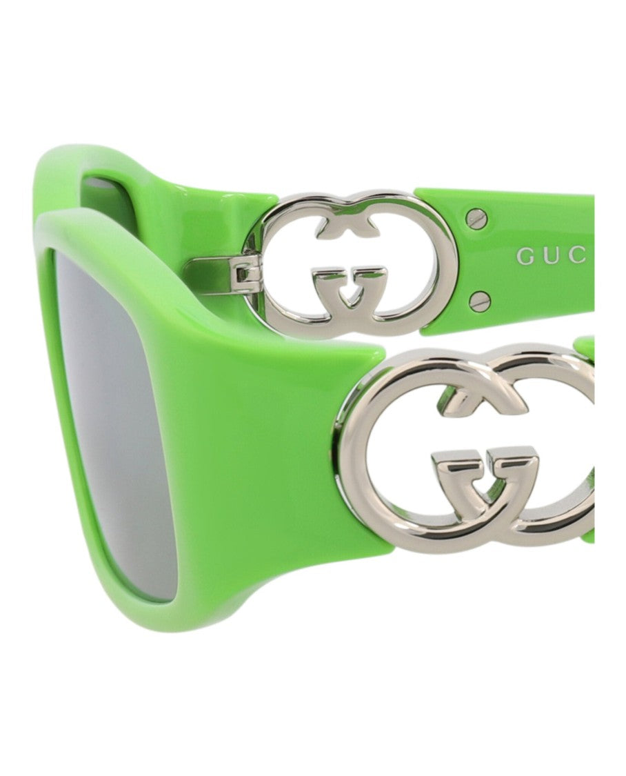 Gucci Square-Frame Injection Sunglasses