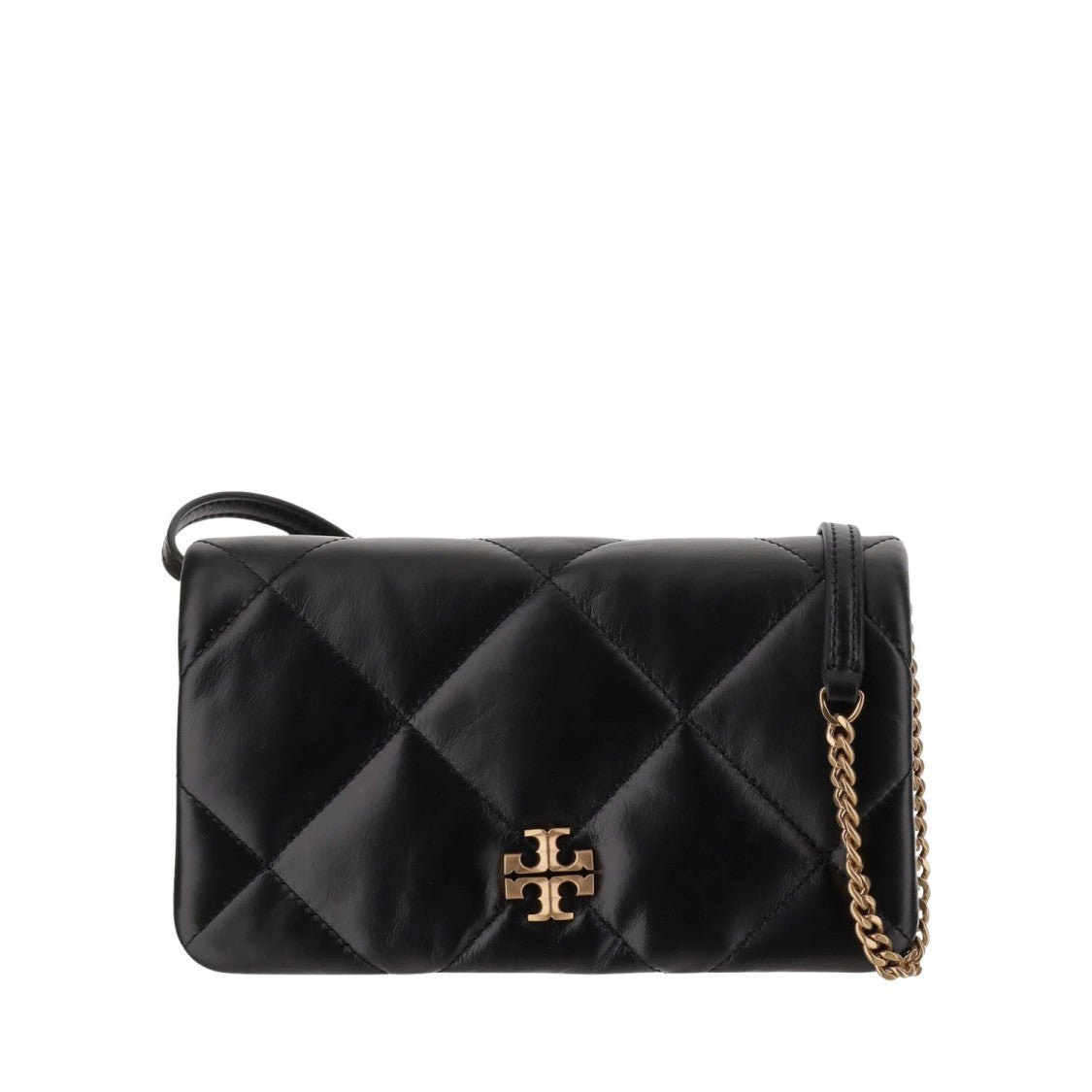 Tory Burch Kira Leather Bag With Crystals Logo