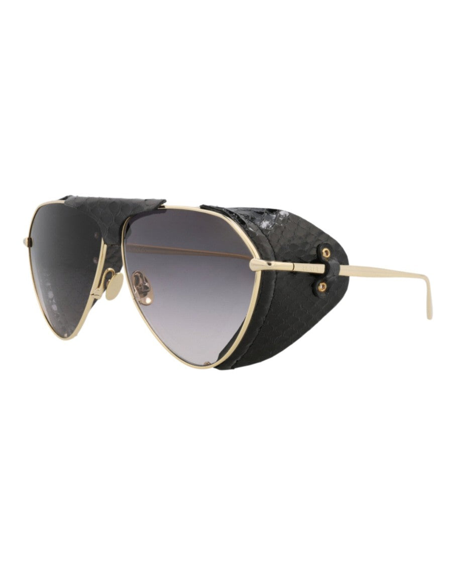 Alaïa Aviator-Frame Metal Sunglasses