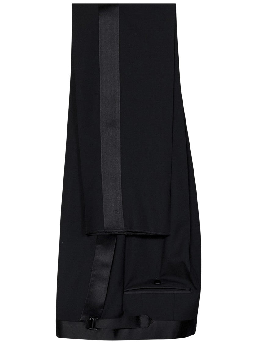 Tom Ford Black Double-Breasted Tuxedo Blazer