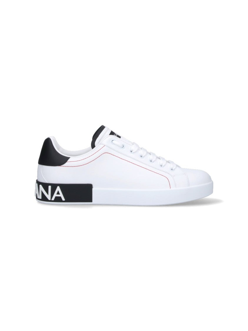 Dolce & Gabbana Portofino Low-Top Sneakers With Contrasting Details