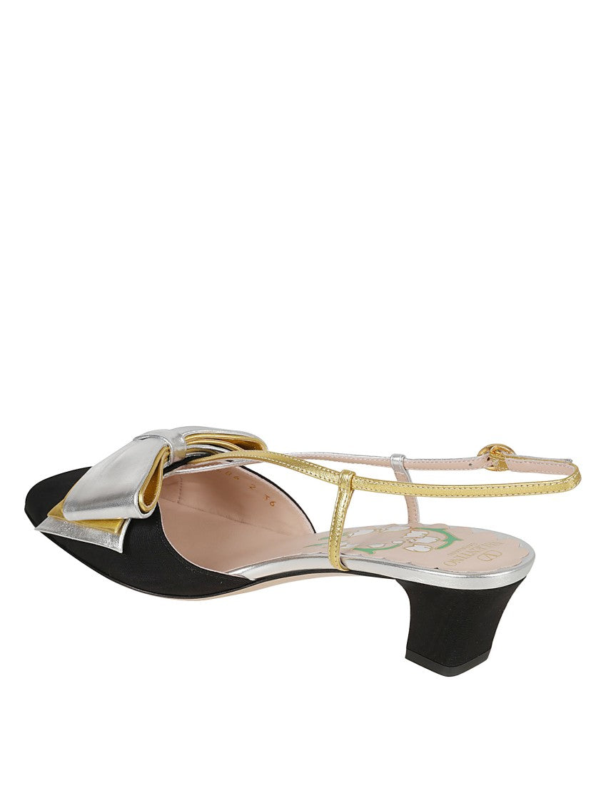 Valentino Garavani Black Calf Leather Heels