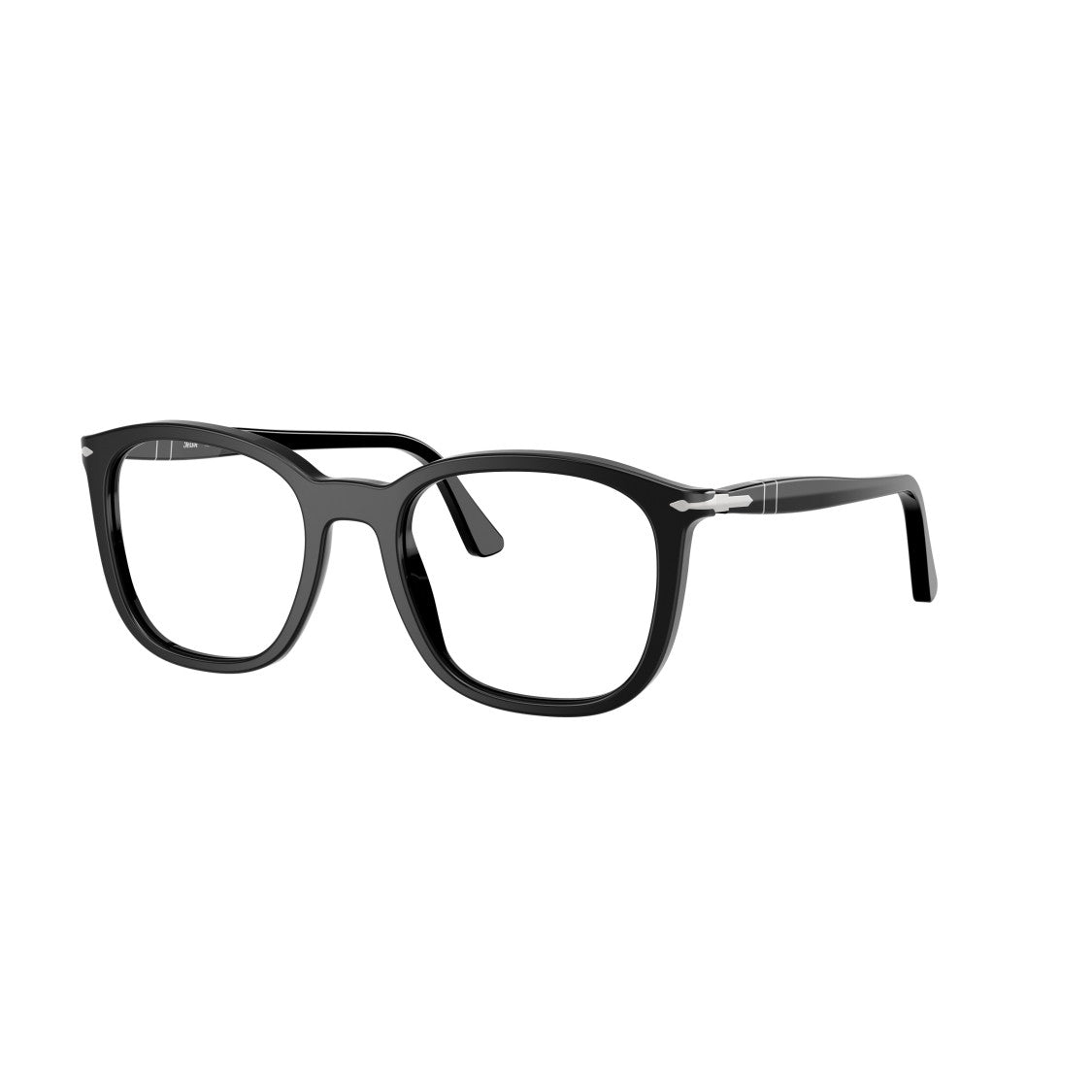 Persol 0Po3355v Square Frame Acetate Eyeglasses With Silver Accents