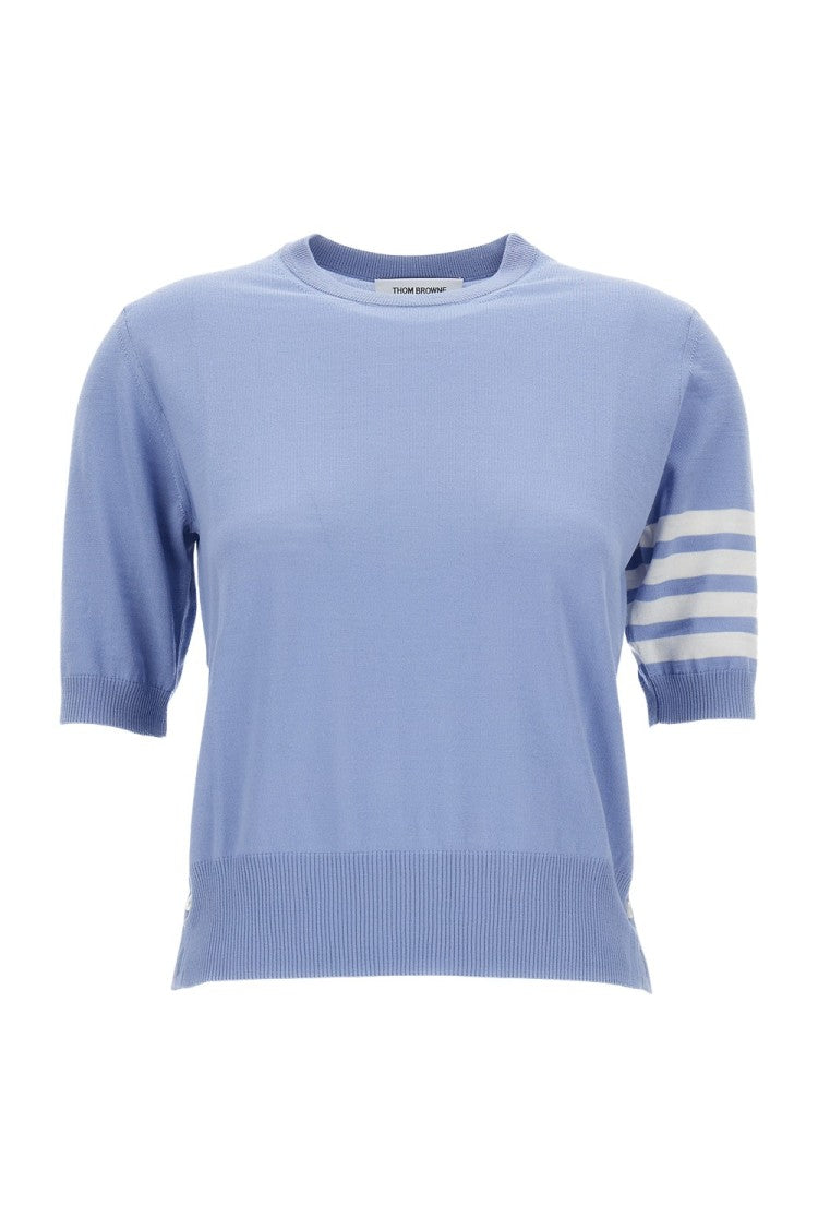 Thom Browne Merino Wool Jersey Stitch 4-Bar Tee