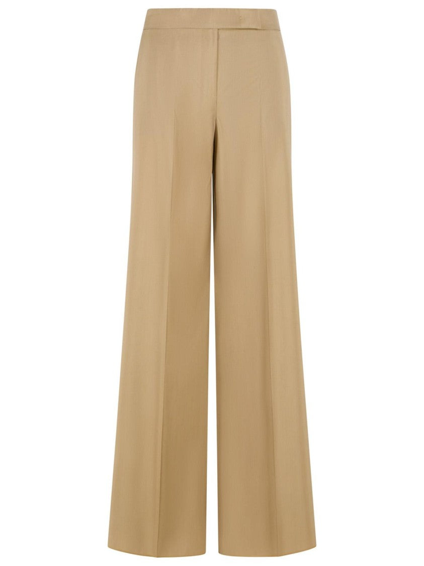 Max Mara 'Bronte' Beige Virgin Wool Blend Pants