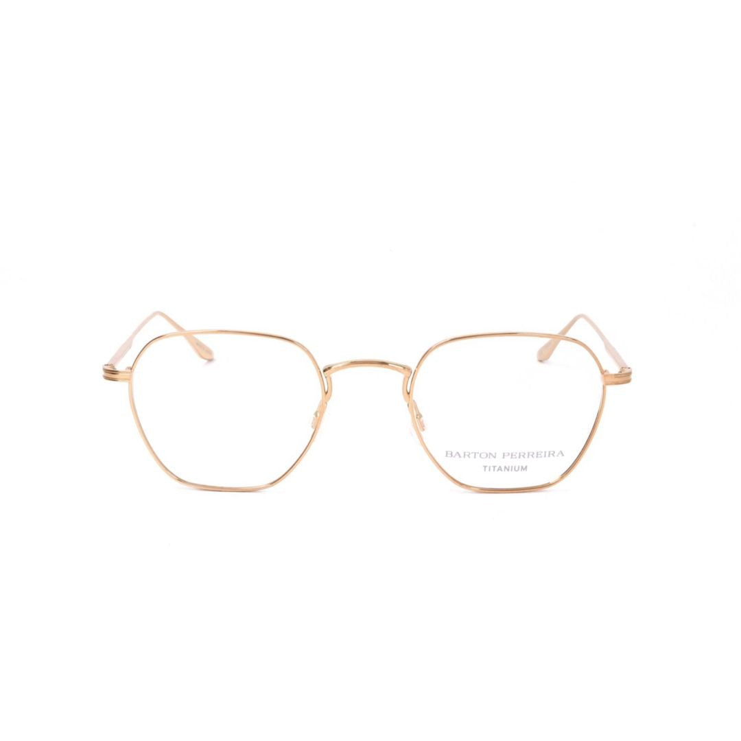 Barton Perreira Bp5038 500Ro Thin Metal Frame Eyeglasses With Geometric Lenses