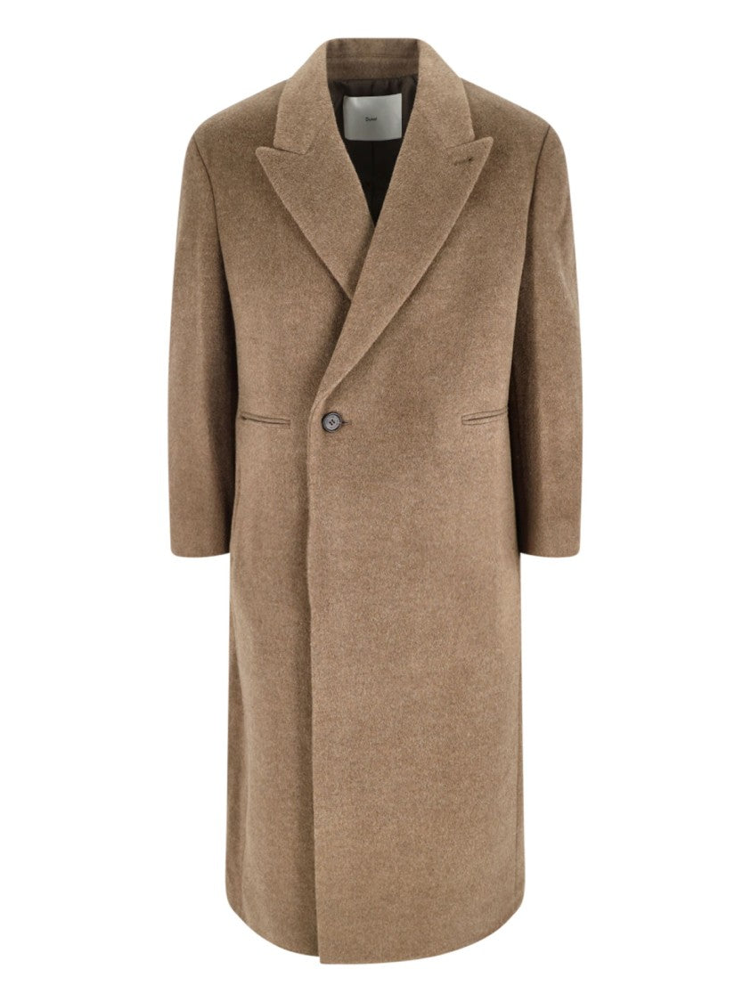 Dunst Single-Breasted Coat – Brown