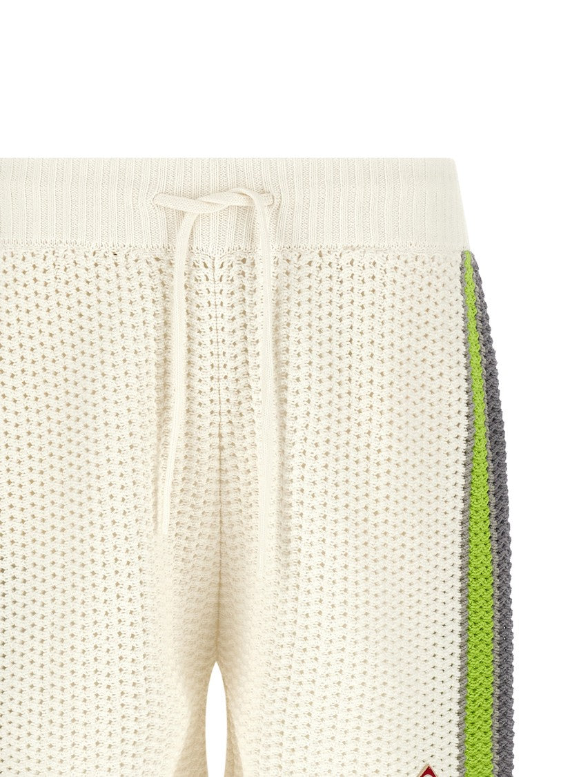 Casablanca 'Stripe Crochet' Bermuda Shorts