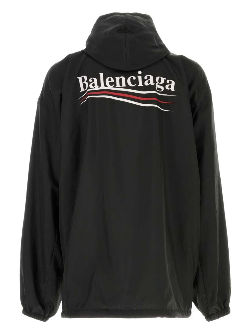 Balenciaga Lightweight Nylon Jacket With Logo
