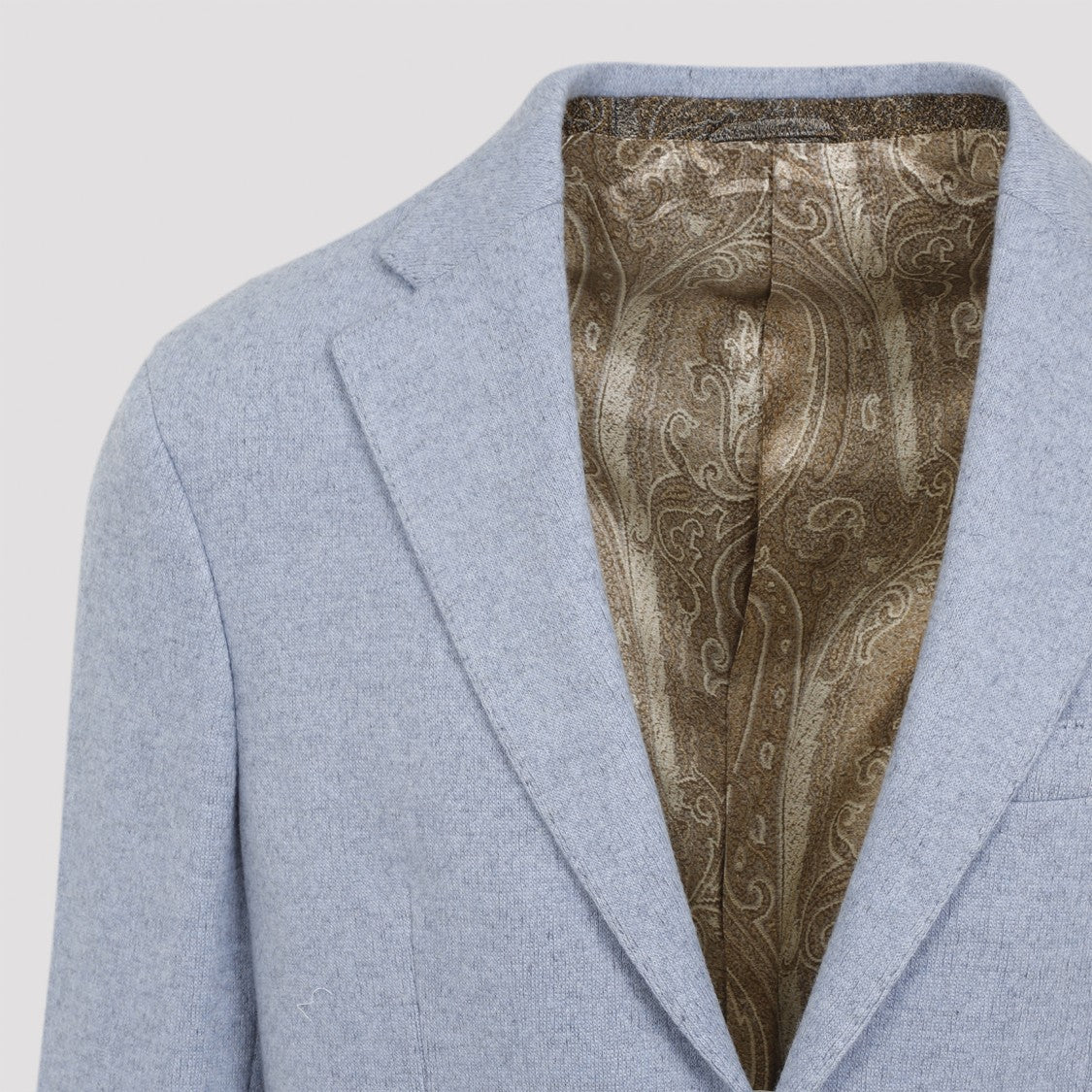 Etro Light Blue Wool Roma Jacket
