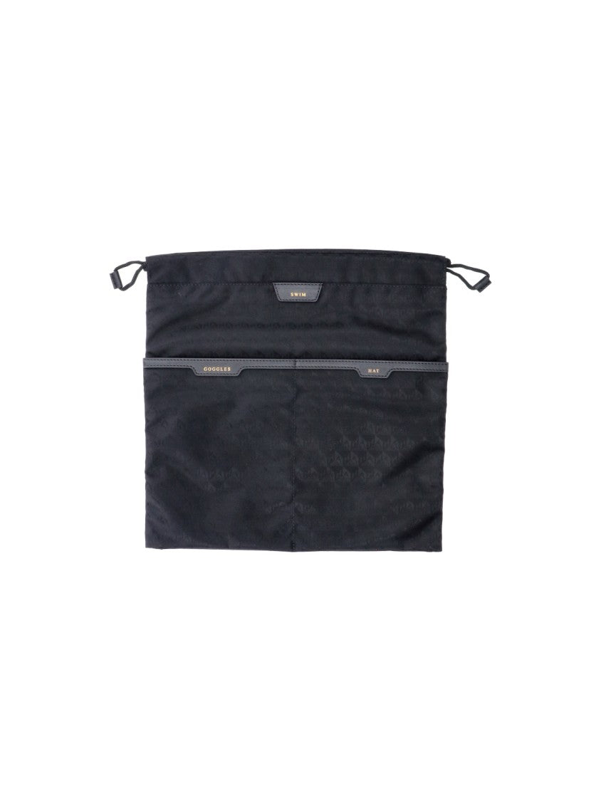 Anya Hindmarch Black Recycled Fabric Drawstring Pouch Set