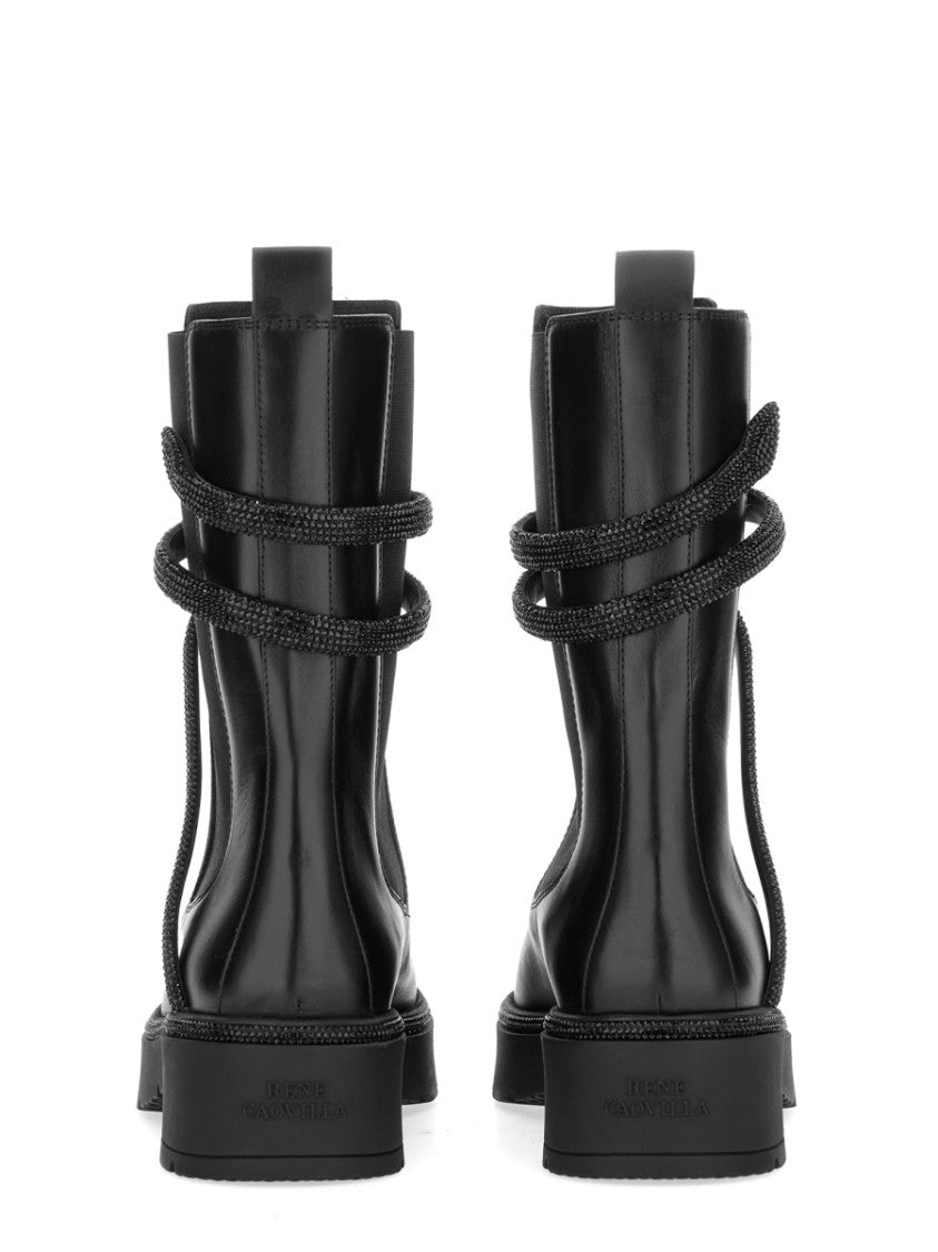 René Caovilla "Biker Cleo Combat" Boot
