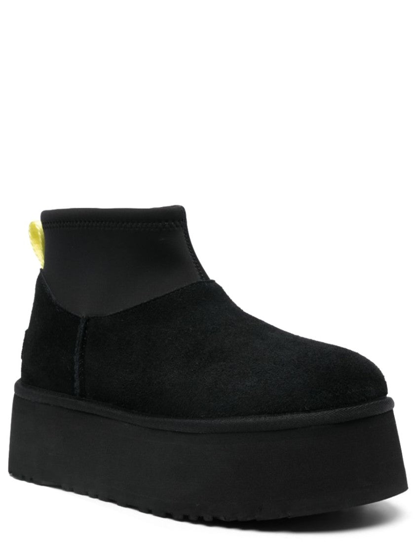 Ugg Black Classic Mini Dipper Platform Boots