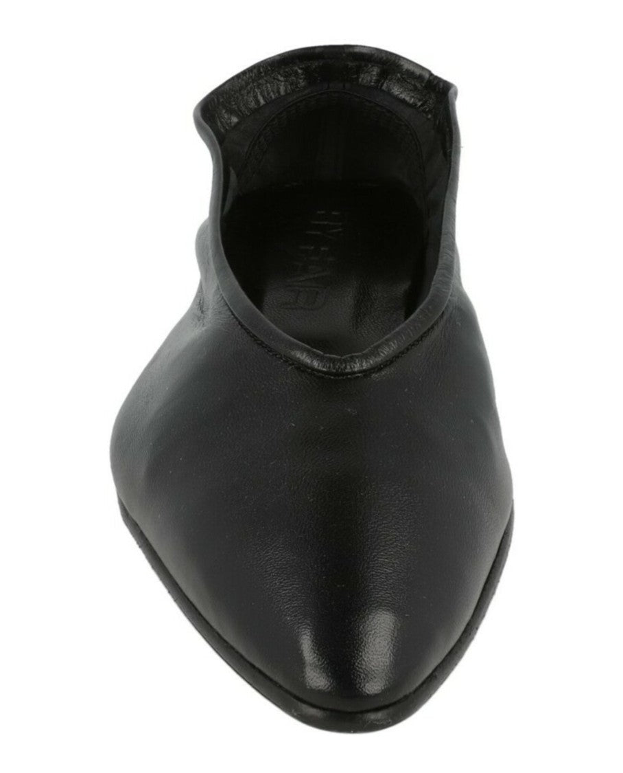 By Far Carre Leather Flats