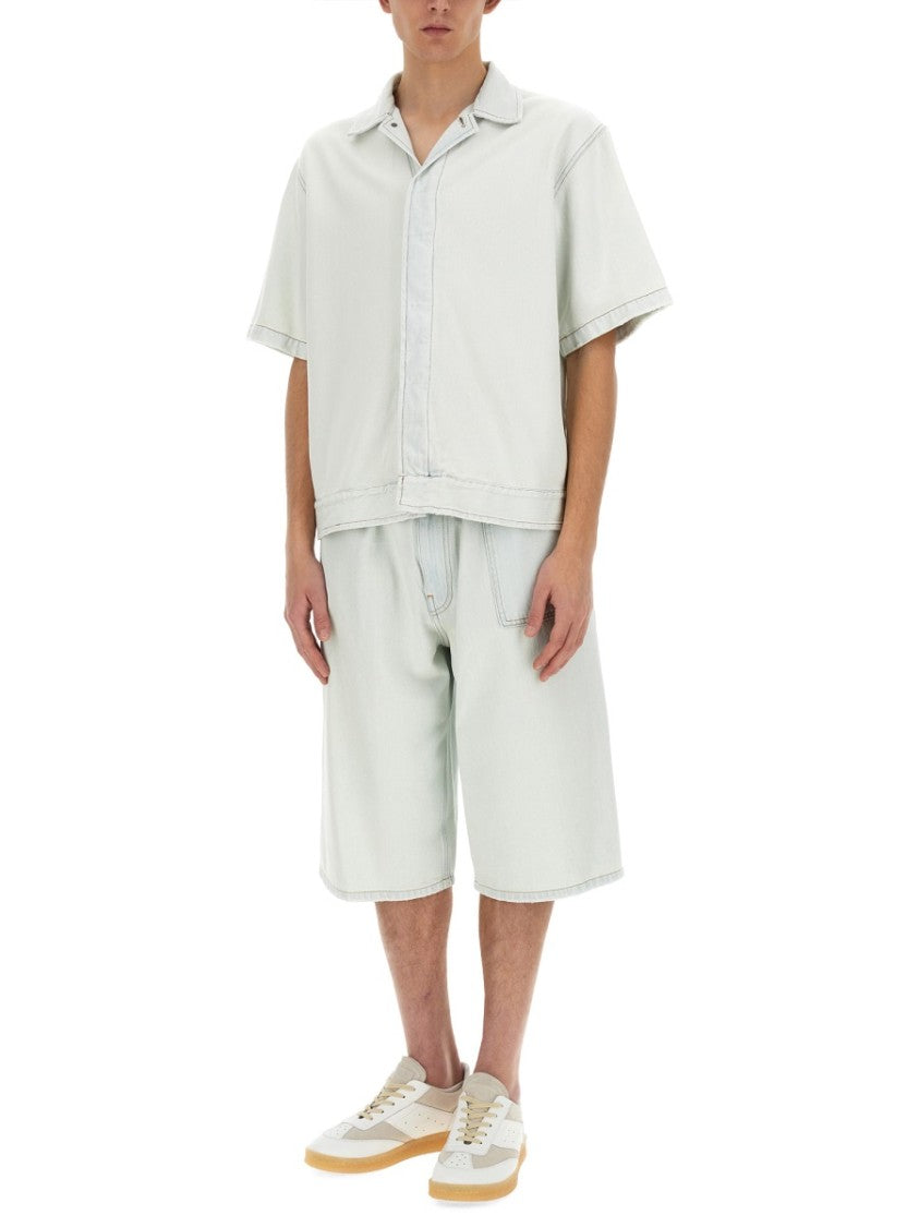 Mm6 By Maison Margiela Denim Bermuda Shorts