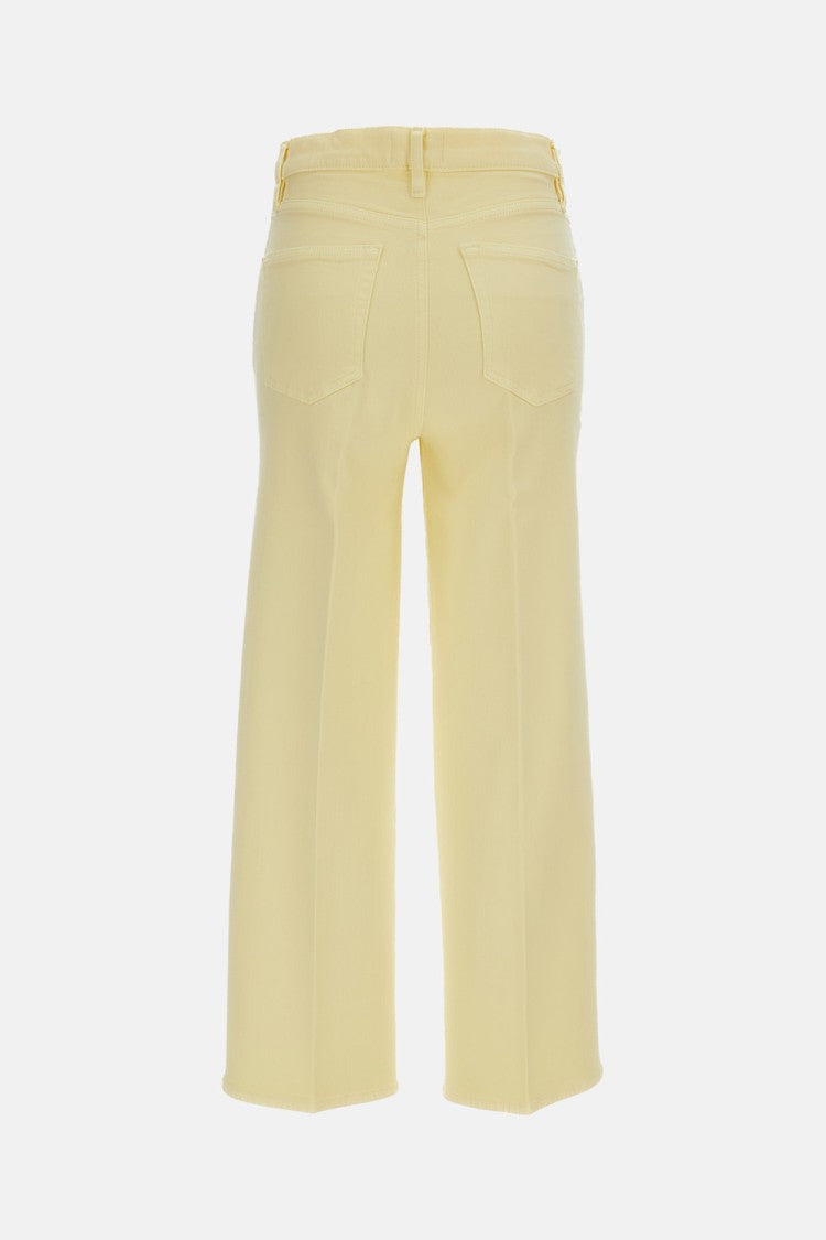 Frame High-Waisted Wide-Leg Trousers With Front Patch Pockets