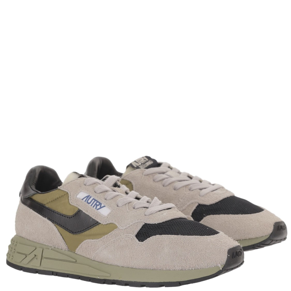 Autry Leather Nylon Mesh Running Sneakers