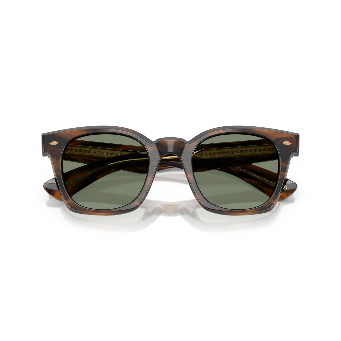 Oliver Peoples 0Ov5498su Tortoiseshell Square Frame Sunglasses With Dark Green Lenses