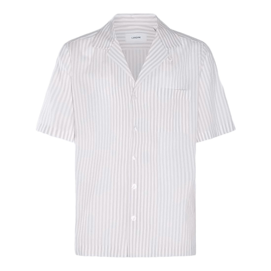 Lardini Vertical Striped Short-Sleeve Lardini Shirt