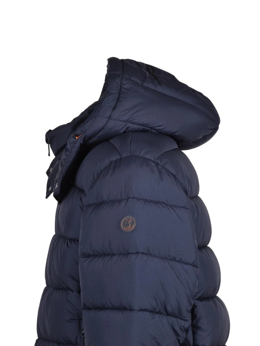 Save The Duck Blue Recycled Polyester Down Jacket