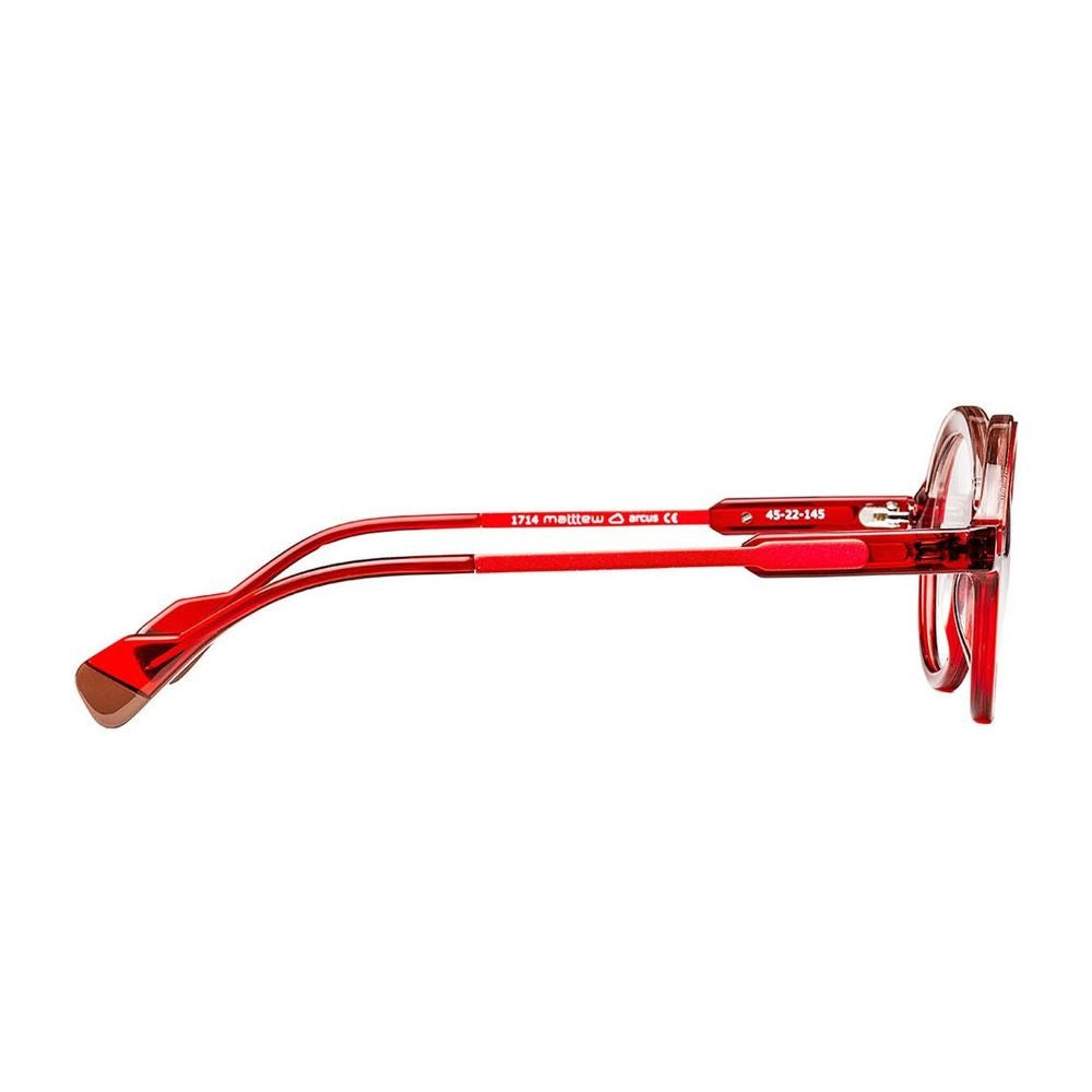 Matttew Arcus 1714 Red Crystal Transparent Red Acetate