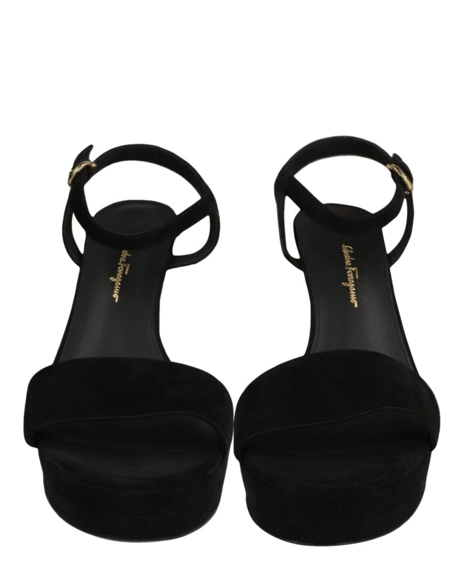 Ferragamo Trento 2 Suede Platform Sandals
