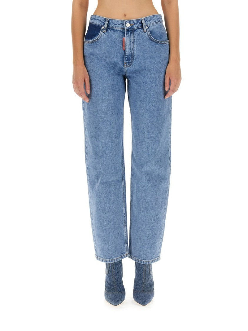 Moschino Straight-Leg Denim Jeans With Five-Pocket Design